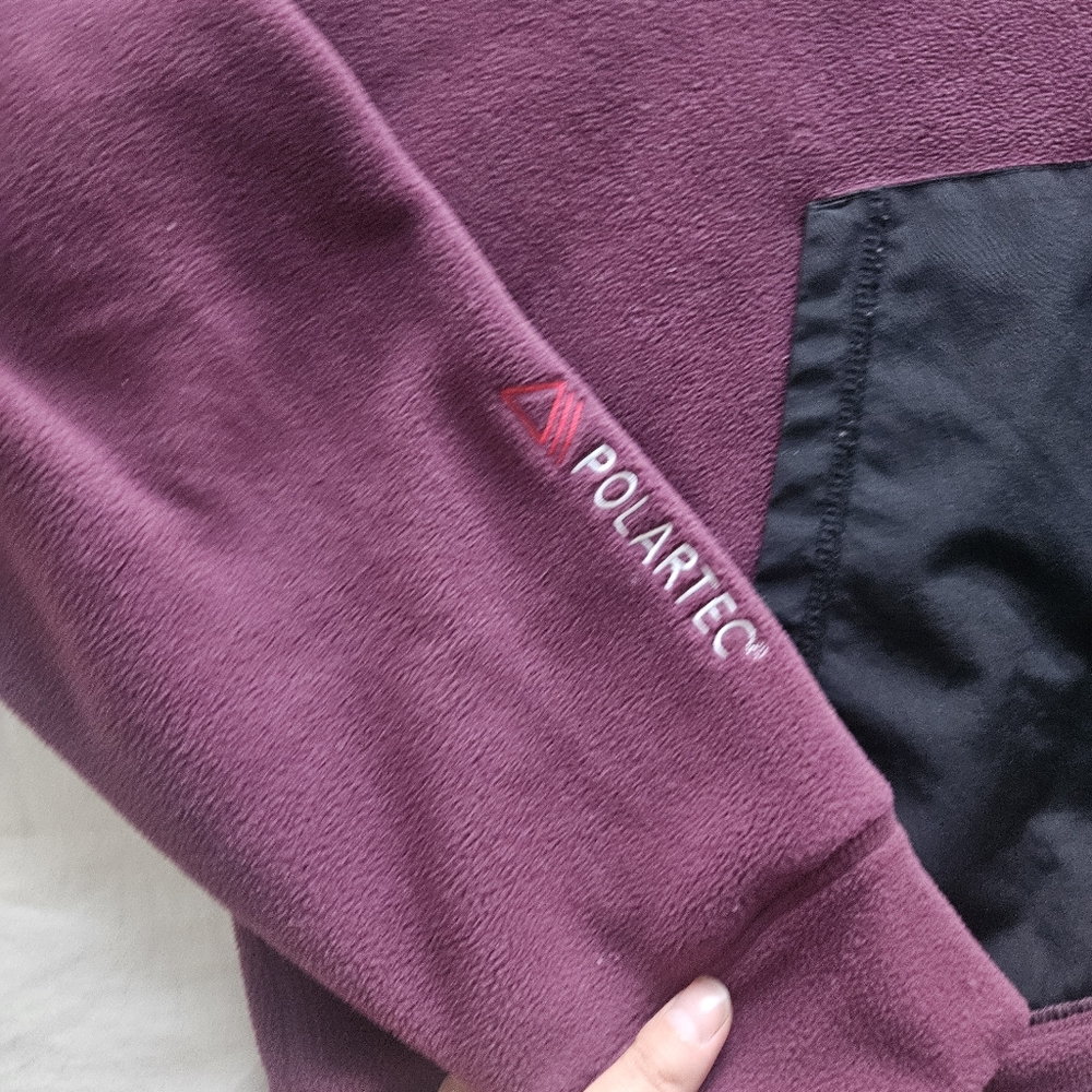 October’s Very Own OVO X Polartec MicroFleece Hoodie Red Burgundy Sherpa Large - Picture 5 of 11